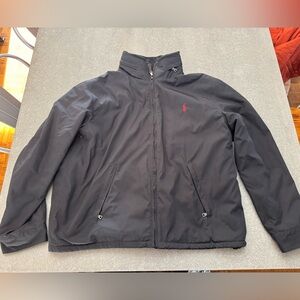 Ralph Lauren Black Jacket with Red Logo